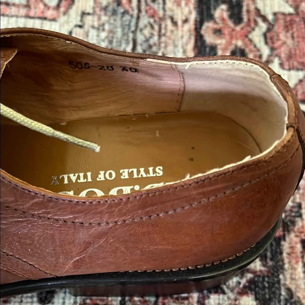 LD. Boss Tan Brown Oxford Men Shoes - Picture 13 of 17
